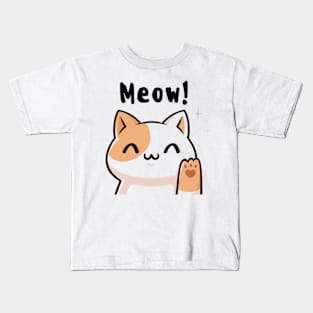 why does my cat meow at night Kids T-Shirt